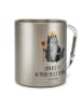 Mr. & Mrs. Panda Thermobecher Katze König mit Spruch in Silber
