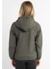 Schmuddelwedda Damen Regenjacke in Dunkeloliv Melange