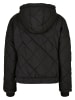 Urban Classics Urban Classics Damen Ladies Oversized Diamond Quilted Pull Over Jacket in black