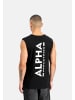 Alpha Industries Tank-Top 'Backprint Tank' in schwarz