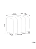 Beliani Pouf IDYLLWILD in Braun - (W) 49 x (H) 45 x (L) 39 cm