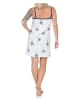 NORMANN Spaghetti Nachthemd Neglige - 85874 in weiss