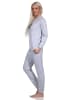 NORMANN langarm Schlafanzug Pyjama Bündchen und Stern - 83343 in grau