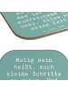 Mr. & Mrs. Panda Untersetzer Glas Spruch Selbstvertrauen stärken... in Meeresbrise