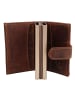 Greenburry Vintage Geldbörse RFID Schutz Leder 8 cm in brown