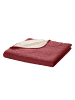 Heine Tagesdecke in bordeaux-beige