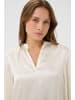 SAINT TROPEZ Kurzarm-Bluse SafinaSZ Gerade Passform in Turtledove