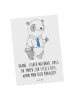 Mr. & Mrs. Panda Postkarte Danke Nachbar mit Spruch in Weiß