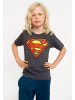 Logoshirt T-Shirt DC Comics – Superman in blau/grau