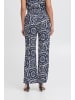 ICHI Casual Hose IHAYA Regular fit in Total Eclipse Ikat Circle