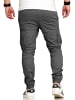 SOUL STAR Cargohose - S2LOM Chino Jogger Jeans Hose Stoffhose Freizeithose in Dunkelgrau