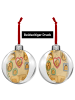 Mr. & Mrs. Panda Weihnachtsbaumkugel Igel Familie Design ohne Sp... in Weiß