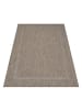 KADIMA DESIGN Teppich Outdoor Flachgewebe Uni-Design Polypropylen Balkon in Braun