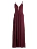 Vera Mont Abendkleid mit Lurexfaden in Red/Silver