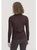 Hessnatur Shirt Langarm Slim in schwarzbeere