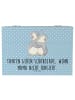 Mr. & Mrs. Panda holzschachtel Tante Schokolade mit Spruch in Blau Pastell