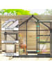 Outsunny Gewächshaus 190L x 192B x 201H cm Grau