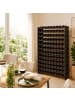relaxdays Weinregal in Braun - (B)85 x (H)159 x (T)25,5 cm