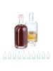 relaxdays 12 x Flasche in Transparent - 500 ml