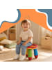 relaxdays Kinderhocker "Marienkäfer" in Bunt - (B)25 x (H)26 x (T)32 cm