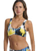 Wolford Bustier-Bikini-Top Scoop Neck Top in citron print