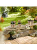 relaxdays 3 tlg. Holz Blumentopf in Natur