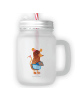 Mr. & Mrs. Panda Trinkglas Mason Jar Maus Kekse ohne Spruch in Transparent