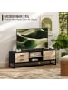 HOMCOM TV Schrank-140L x 35B x 45H cm-Schwarz