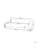 Beliani 3-Sitzer Sofa SOSJO in Grau/Braun - (W) 219 x (H) 74 x (L) 83 cm