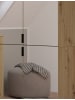 Inn.Furn Schuhschrank Eiche 30 cm, Flurschrank mit Spiegeltüren