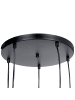 Beliani Pendelleuchten NOEL in Schwarz/Transparent - (W) 35 x (H) 143 x (L) 35 cm