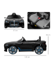 HOMCOM BMW i4 12V Kinderauto 3-5 Jahre Kinder Schwarz