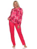 NORMANN Langarm Schlafanzug Pyjama in pink