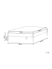 Beliani Doppelbett VEYRAC in Braun - (W) 148 x (H) 38 x (L) 211 cm
