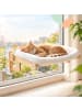 relaxdays Katzenbett in Beige/ Natur - (B)69 x (H)26,5 x (T)40,5 cm