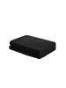COFI 1453 Thermofleece Spannbettlaken mit Rundumgummizug - 125 gsm in Schwarz