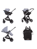 Chipolino Kinderwagen Elite 3 in 1 in grau