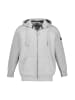 JP1880 Sweatjacke in grau melange