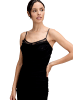 Vera Mont Abendkleid mit Spitzeneinsatz in Schwarz