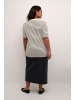 KAFFE curve T-shirt KCWinni Loose fit in Antique White/BLack Stripe