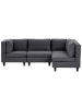 Beliani 4-tlg Ecksofa UNSTAD in Grau