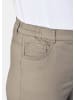 GOLDNER Kurzgröße:  Hose Carla in stretchbequemer Qualität in beige