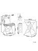 Beliani 3-tlg Bistro Set FIORI in Rosa