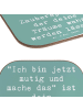 Mr. & Mrs. Panda Tischschoner Spruch Mutig zu sich selbst stehen... in Meeresbrise