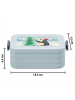 Mr. & Mrs. Panda Bentobox Pinguin Weihnachtsbaum Design ohne Spruch in Blau Pastell