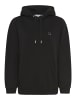 Delmao Kapuzensweatshirt in schwarz