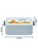 Mr. & Mrs. Panda Bento Box Kuh  Pommes Design mit Spruch in Blau Pastell