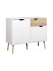 ebuy24 Sideboard Napoli Weiß 99 x 39 cm