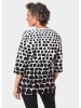 GOLDNER Druckbluse Druckbluse aus reiner Baumwolle in weiß / schwarz / gemustert