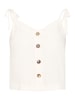 ICHI Ärmellose Bluse IHLINNO Loose fit in Cloud Dancer